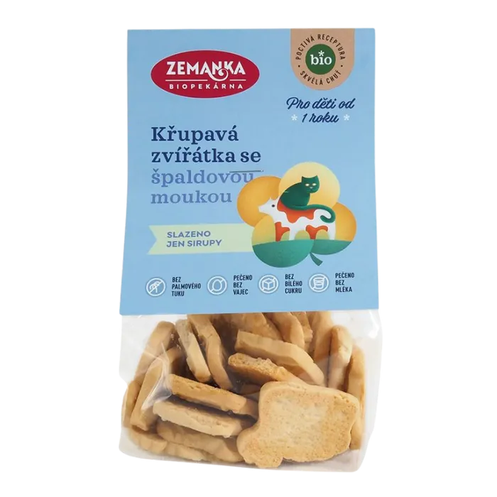 Biopekárna Zemanka Špaldová zvířátka 100 g BIO